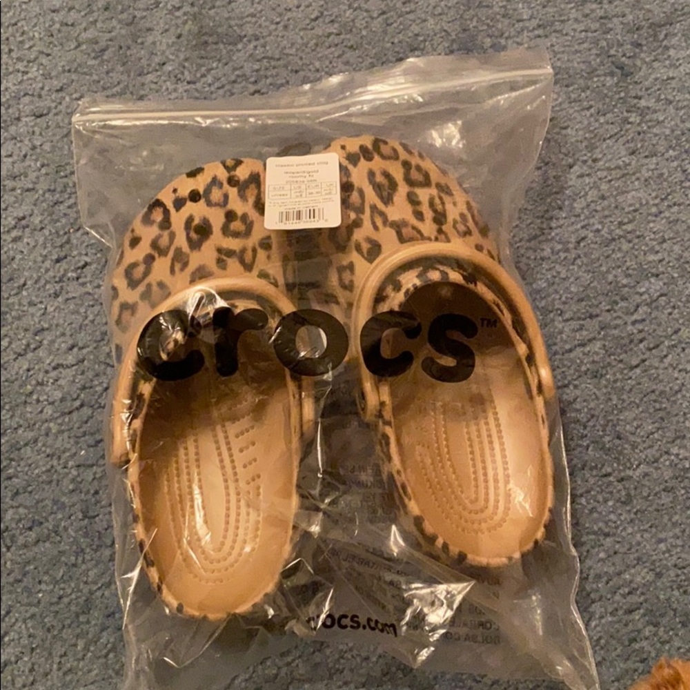 Cheetah crocs